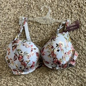 Lane Bryant Cacique NWT Boost Plunge Floral Bra